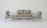 TREVINO Lounge Set – 4-Seater Comfort with Sleek Outdoor Appeal