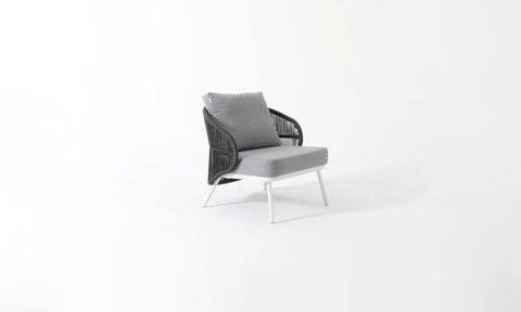 ALBERTI Lounge Set – 5-Seater Outdoor Elegance in Charcoal Grey