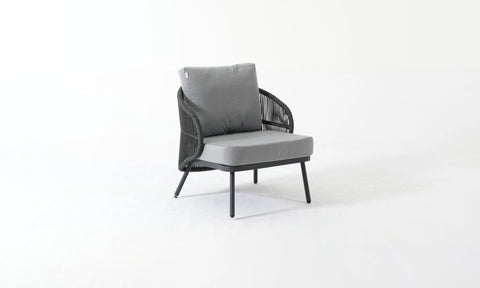 ALBERTI Lounge Set – 5-Seater Outdoor Elegance in Charcoal Grey